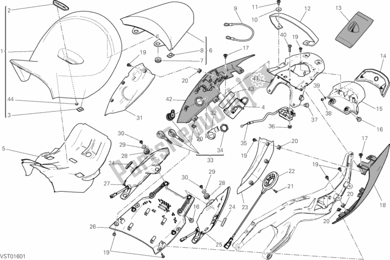 Todas las partes para Asiento de Ducati Diavel Xdiavel S 1260 2016